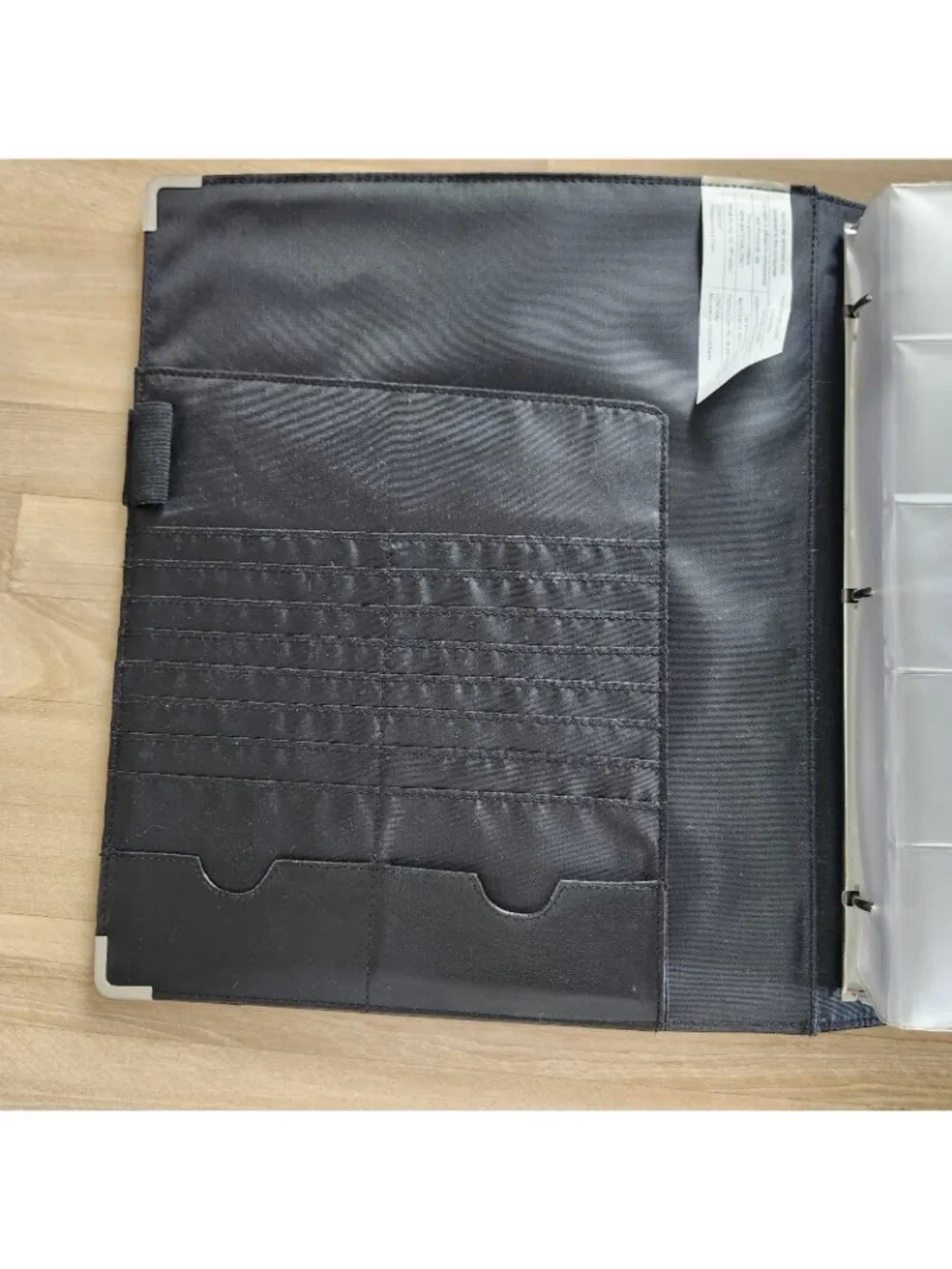 Rolodex Business Card Binder Portfolio w/ 9 Pages Black